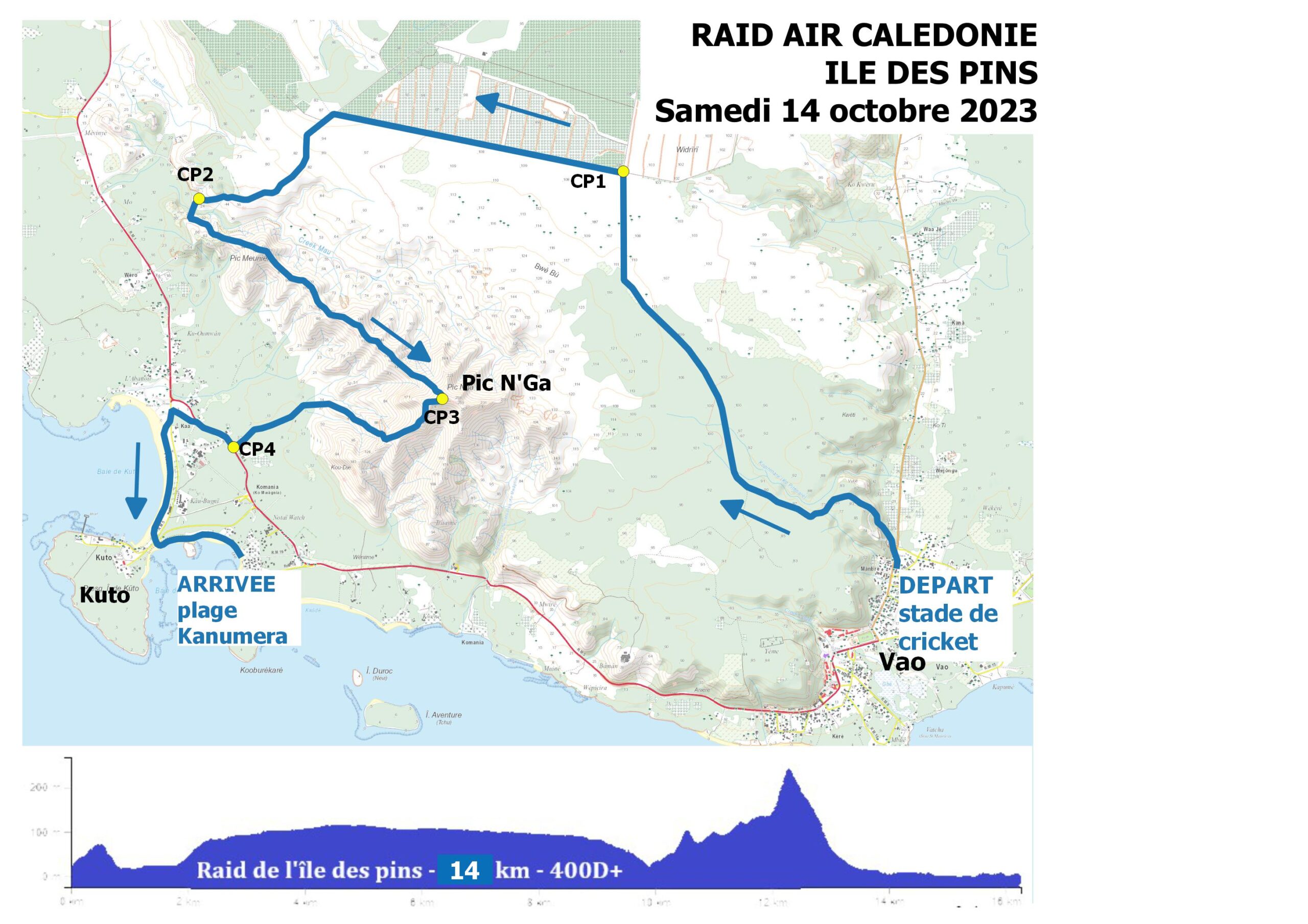 Raid Air Cal Donie De L Le Des Pins Challenge Organisation